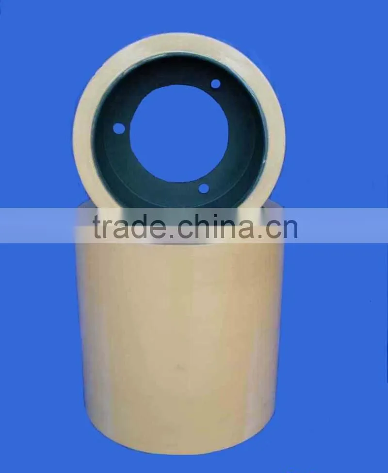 4 inch brown SBR rice rubber roller for grain thresher