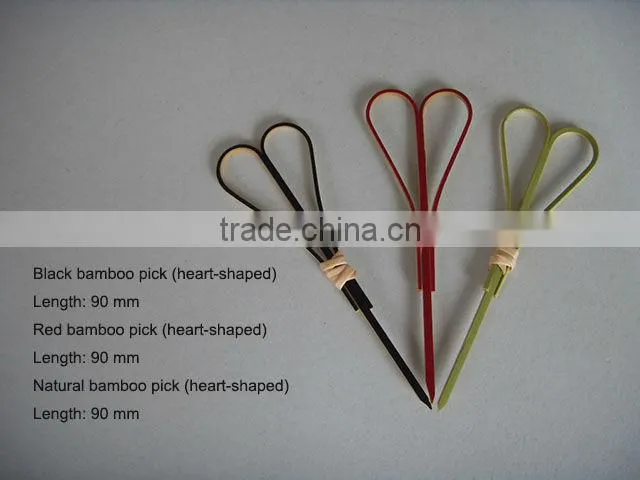Natural bamboo pick (twisted)