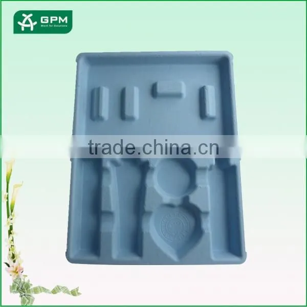 Hot Sale Mouled Pulp Eco-Friendly Paper Pulp Wine Tray , Beer Red Wine Tray Package
