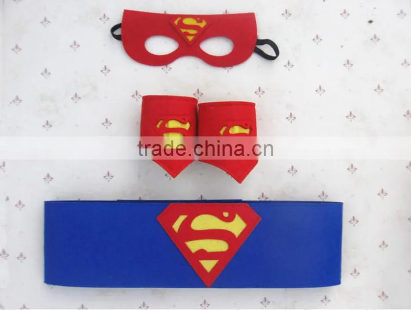 Hotsale Superhero Kids Fancy Dress Gift Super Mario Cape and Mask