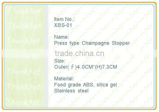 Wine saver champagne stopper for bar accessories