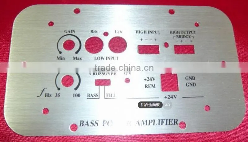 Custom Insulated Aluminium panel for audio