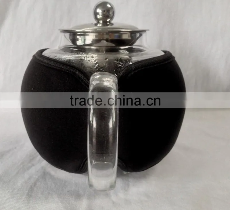 Teapot Kettle with Warmer - Tea Pot and Tea Strainer Set - Tea Infuser Holds