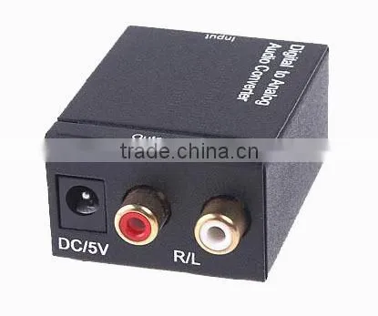 Digital to Analog Audio Converter Optical Coaxial RCA Toslink Digital Audio to L/R Analog Audio converter adapter