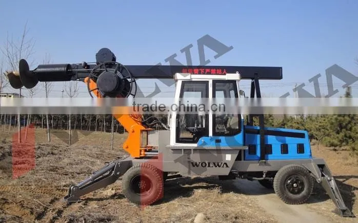 wheel drilling rig with perfect function