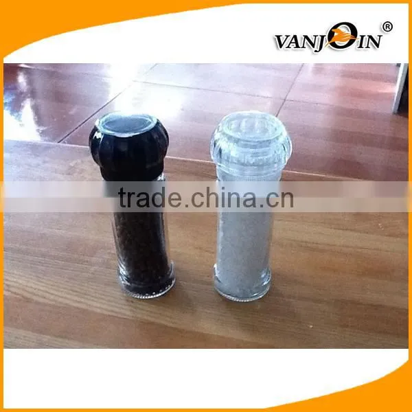 Glass Salt Mill and Pepper Grinder Set