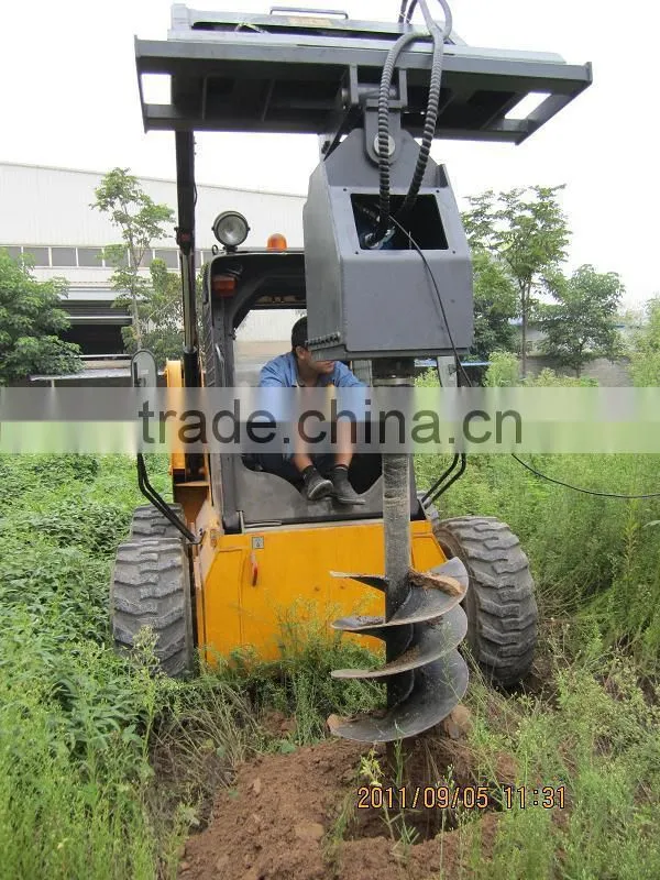 skid steer loader mini attachment drilling auger for sale