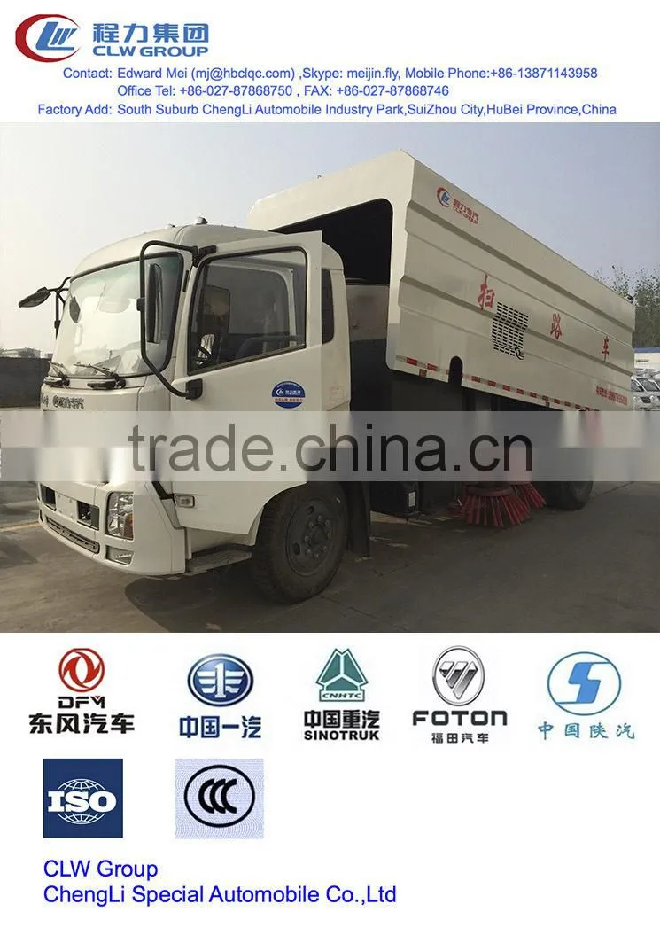 dongfeng road brush sweeper 8 t