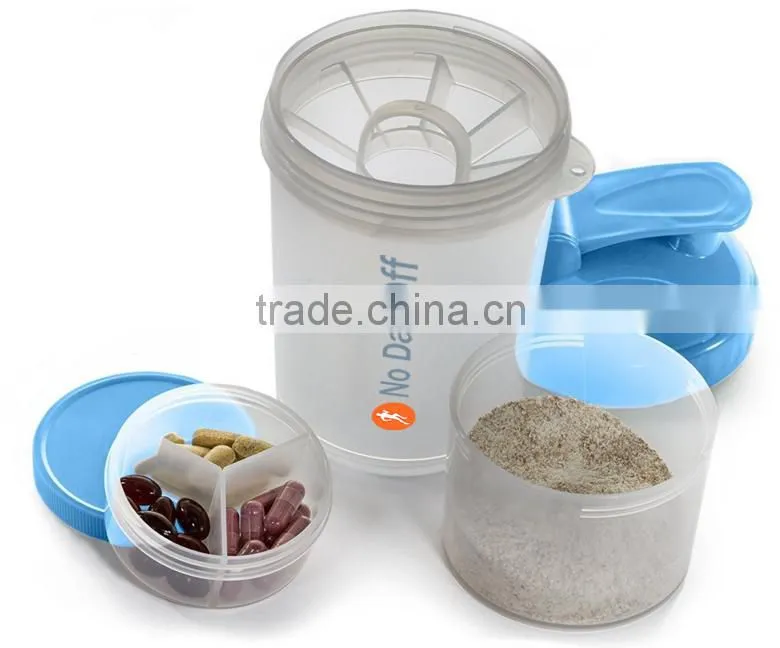 600ml protein shaker bottle For Mixing Protein Powders, Pre & Post Workout Supplements