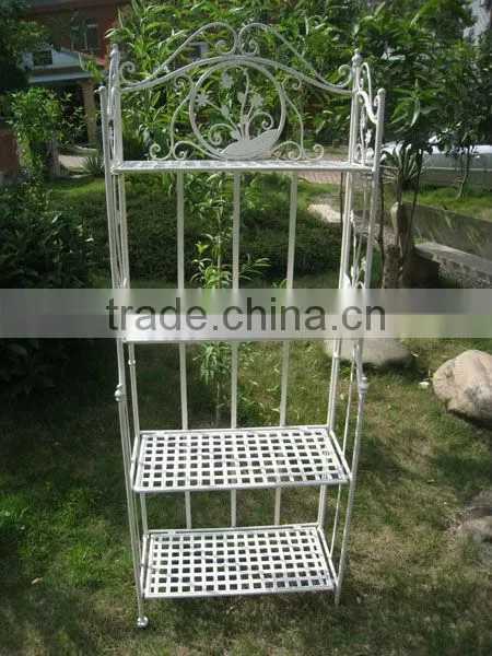 High Quality Antique Vintage Decorative Metal Garden Outdoor 4 Tiers Flower Shelf