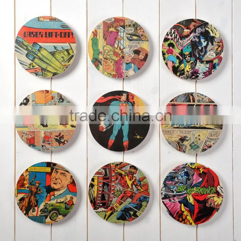 High Quality Wooden Digital Printing Water Proof Pattern Coaster Customerize Design Printing Products