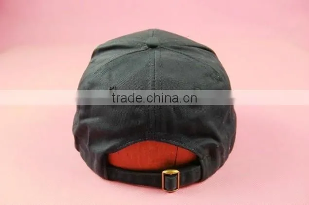 custom long bill baseball cap/denim baseball cap