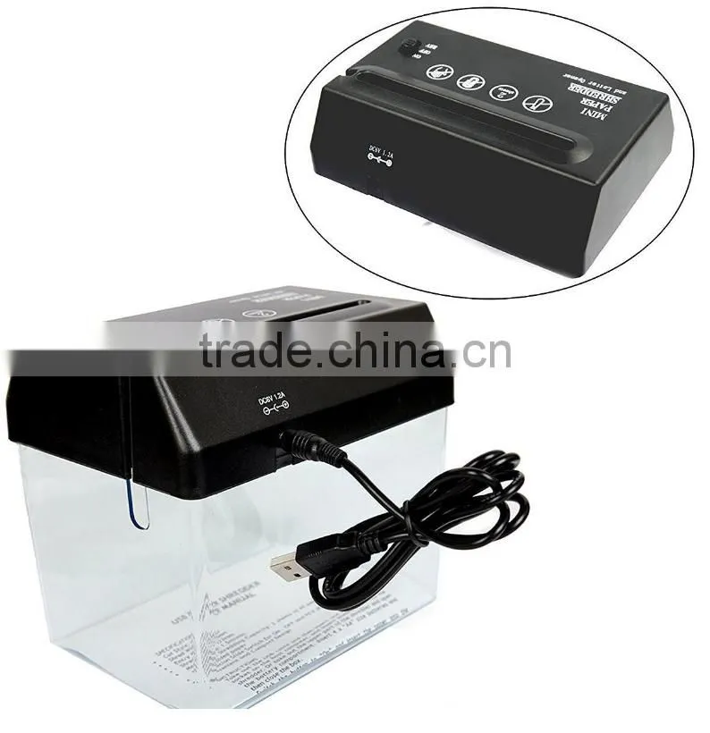Factory Hot Cheap Wholesale Table Mini USB Paper Shredder
