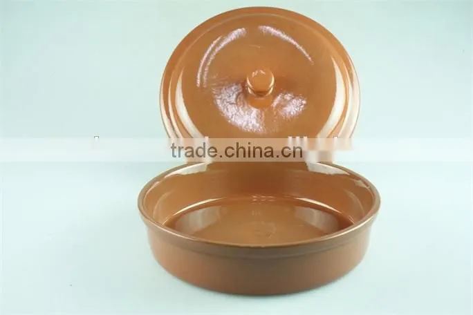 terracotta pot,stocklot cheap stoneware pot, terracotta colour soup& stock pots,