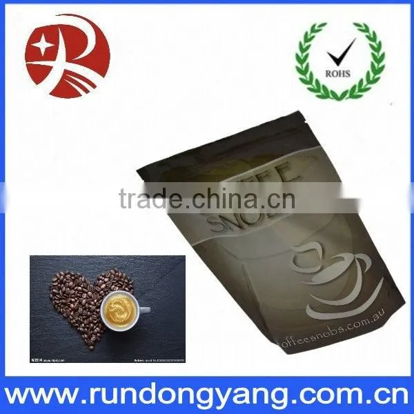 top quality coffee bag with zipper for packing