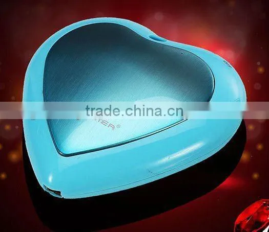 Heart smart mobile power supply hand warmer