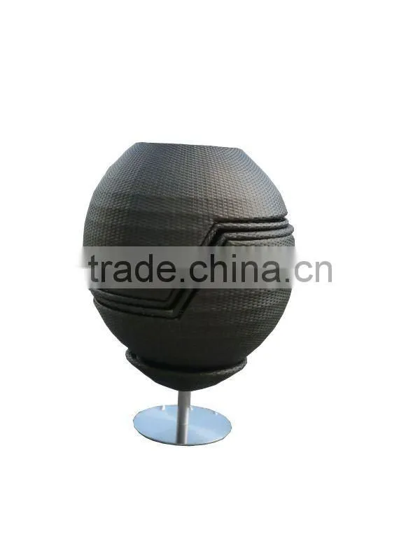 Waterproof PE rattan stackable garden coffee set