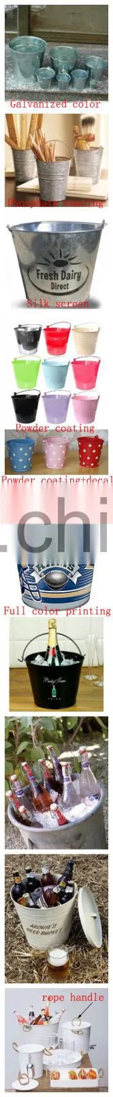 Wholesale High quality 5L color metal ice bucket