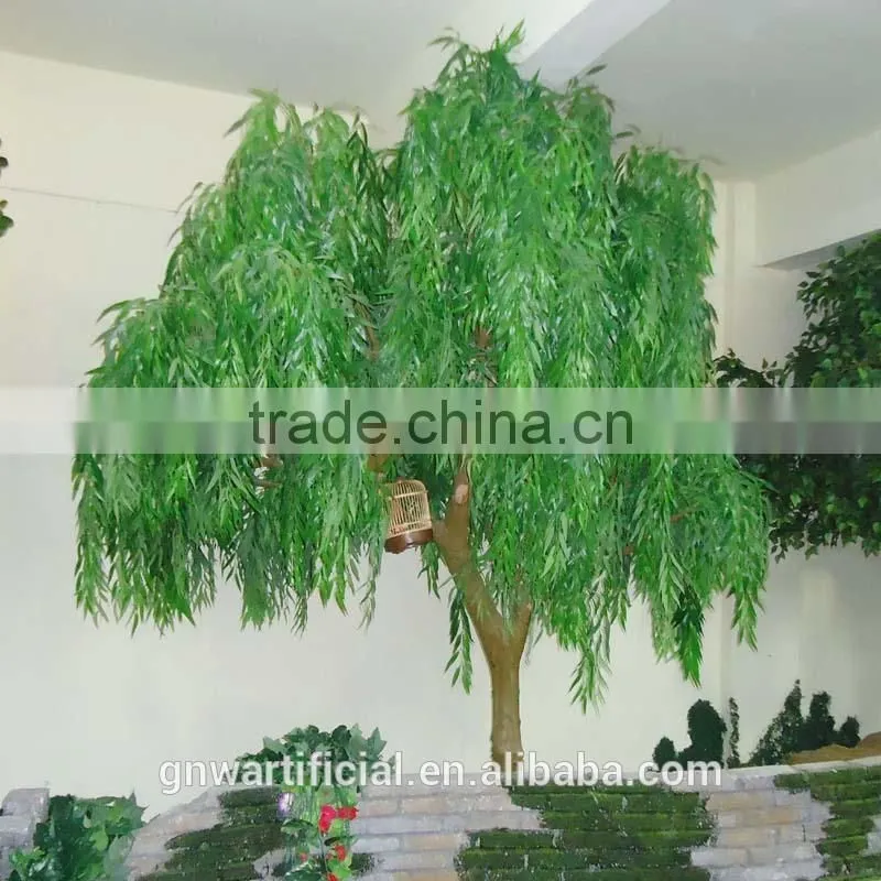 Plastic Artificial Weeping Willow Tree for Home Decoration BTR014 GNW