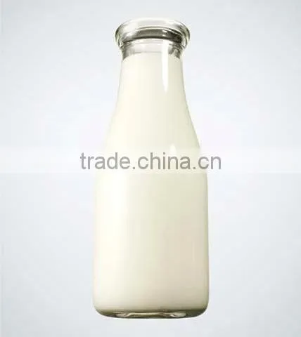 1L glass milk bottle with lid glass yogurt container glass juice bottle