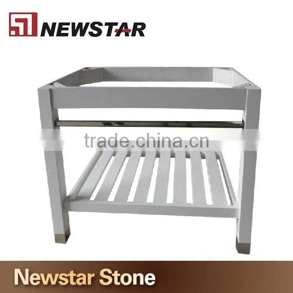 Made in China bathroom white vanity base cabinet