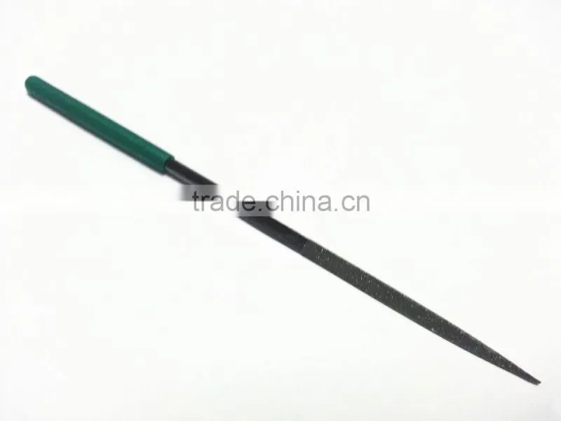 Tapered DIamond round and half- round flat file
