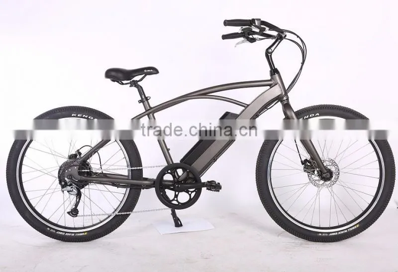 26" aluminum alloy electric beach cruiser bike