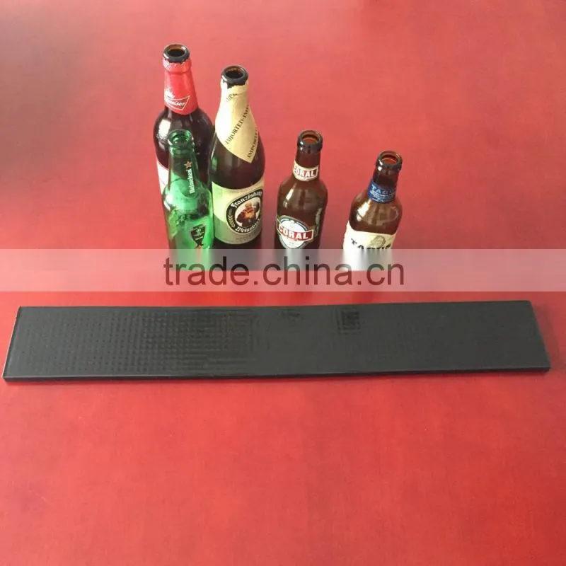 custom personalized rubber pvc bar mat