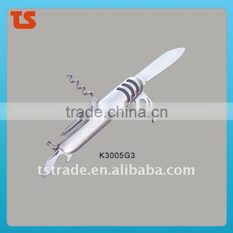 2014 "STOCK"New design multi knife Novelty pocket knife multi functiona utility kinfe LED knife fshion(K3005SG3)