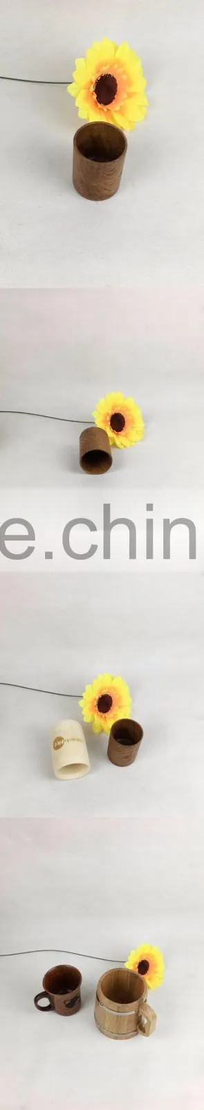factory new style big size cheap price wooden custom tea cup