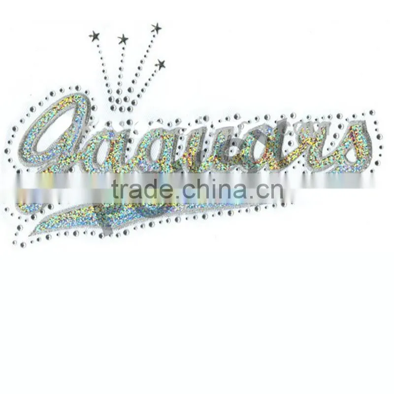 sequin embroidered with rhinestone iron on transfer