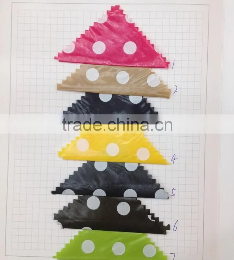 Outdoor windproof jacket fabric nylon taslan fabric pu coated with dot