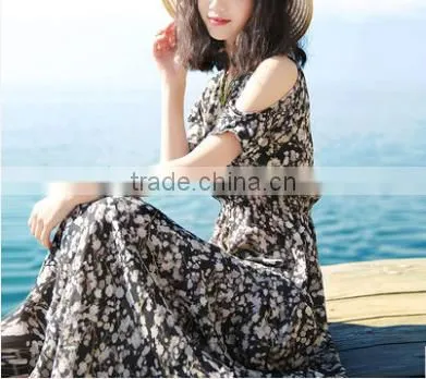 2016 New Latest Summer Women Slim Plus Size Long Bohemia Beach Dress
