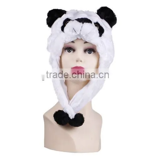 Warm Winter Long Eared Animal Hat Scarf Gloves Faux Fur Animal Hat Winter Animal Hat IN STOCK