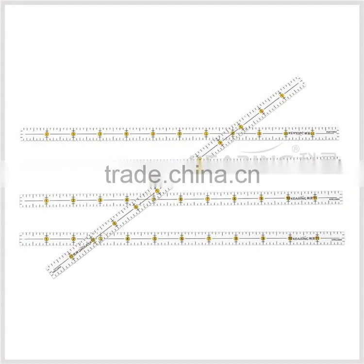2mm thickness acrylic transparent quilting ruler 6.5*6.5 inch for tailoring #KPR5150