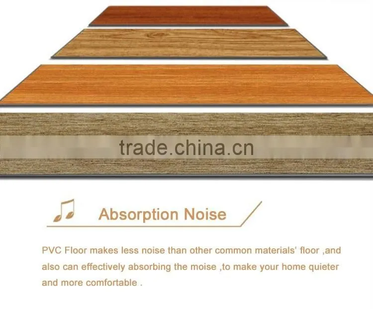 Home decoration good quality quick click lock pvc floor