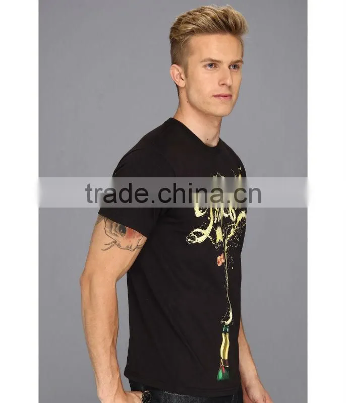 2015 latest model t shirt printed beer splatter graphic