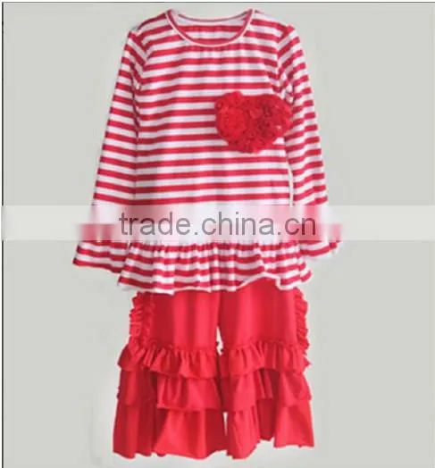 2015 China supplier Easter Decorative Girls Outfit Wholesale Boutique baby girl Infant ruffled remake laced outfits for girls