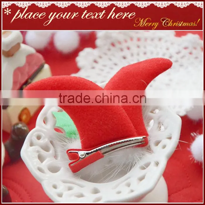 Alibaba Wholesale mini top headband santa hats Christmas headband