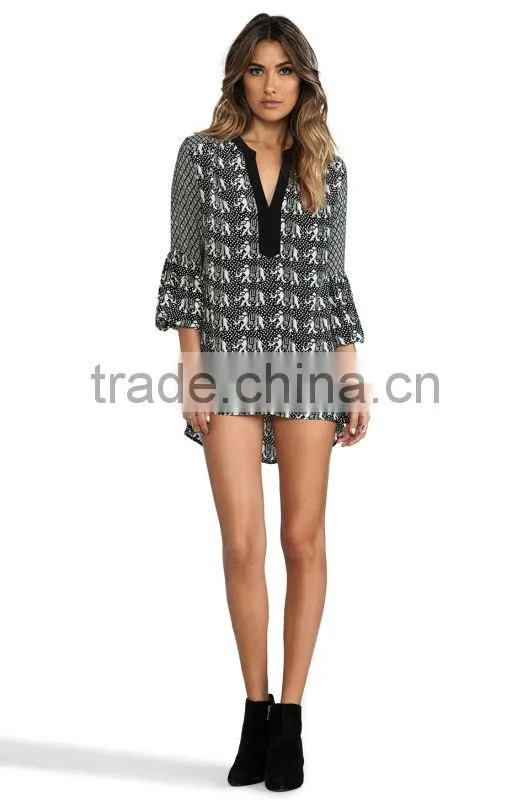 2014 New fashion ladies silk kaftans tunic kaftan