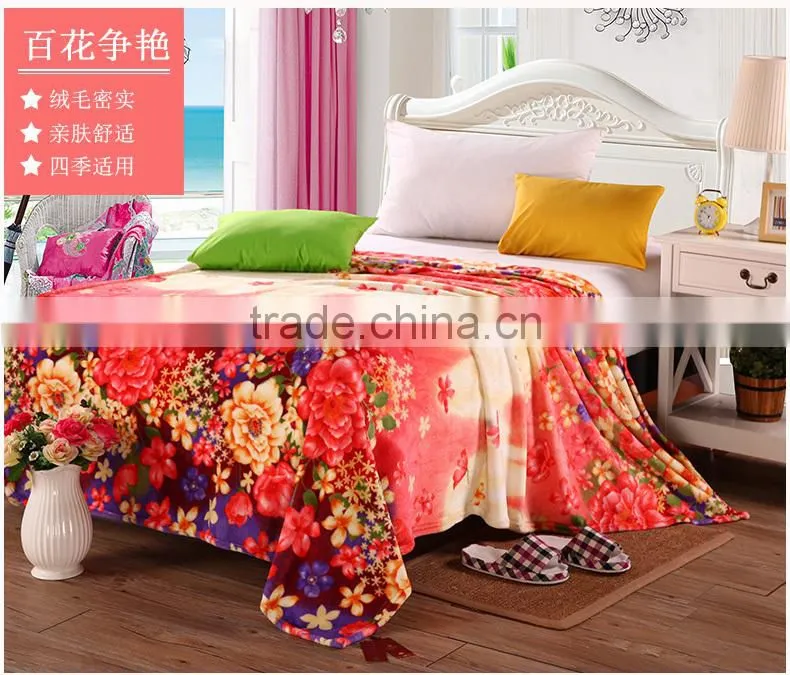 Printed Extra Big Portable coral fleece Blanket