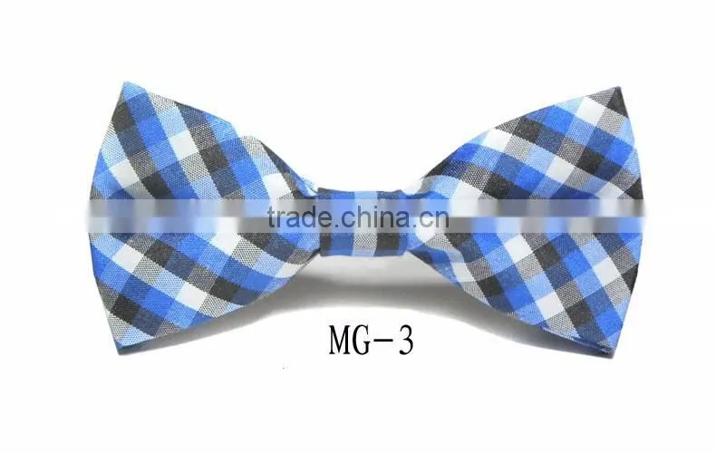 Cotton Checkered Children Kid Boy Toddler Baby Child Pre Tied Neck Bow Tie