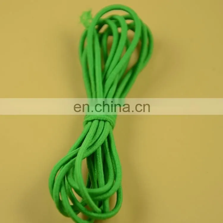 stock colored 4mm round elastic cord for garment