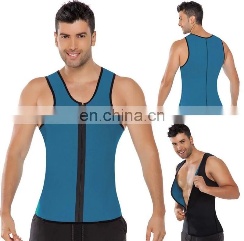 Men Sweat Gym Tank Top Athletic Shirt Sports Running Slimming Vest