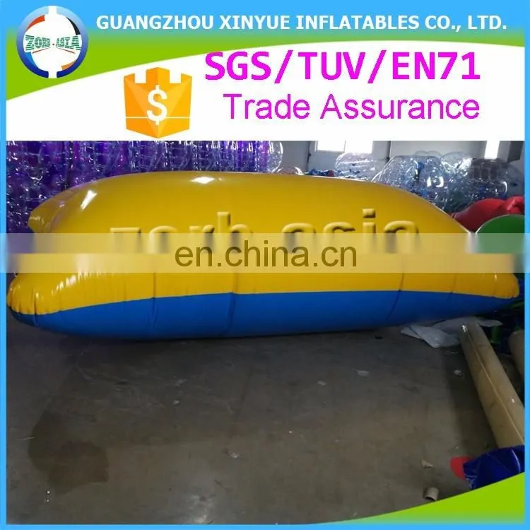 Hot selling giant inflatable water blob, cheap inflatable water jumping pillow