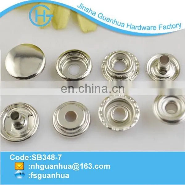 SB348 GH GOLA new design metal flat black snap button