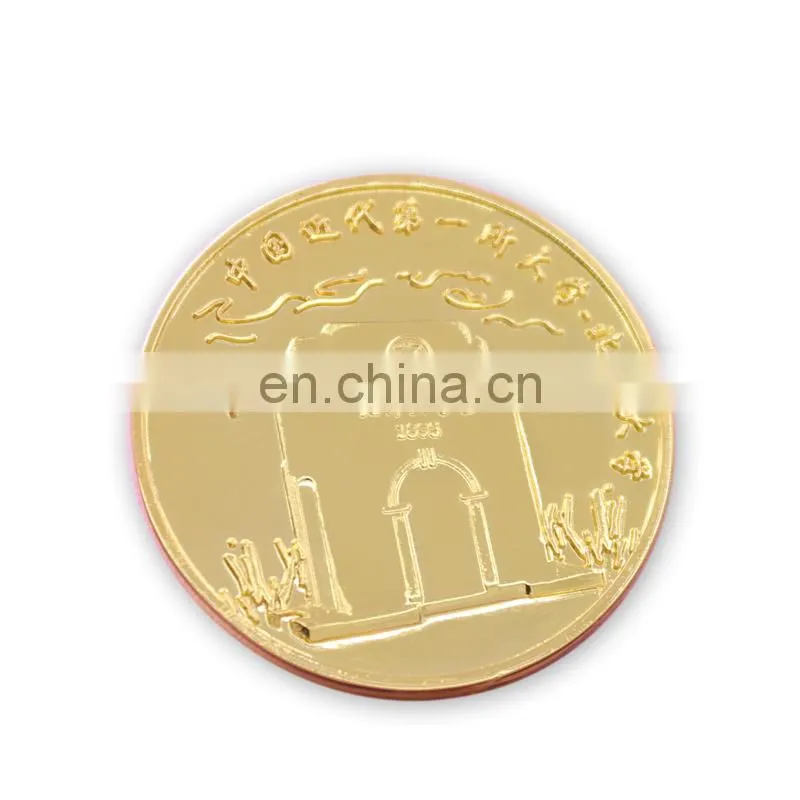 antique brass metal stamped coins
