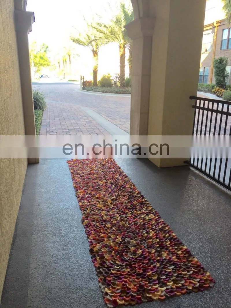 Silk Rose Petal Fall Wedding Aisle Runner