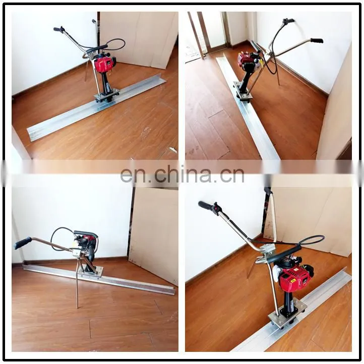 Vibrating ruler using on concrete floor for vibrated concrete