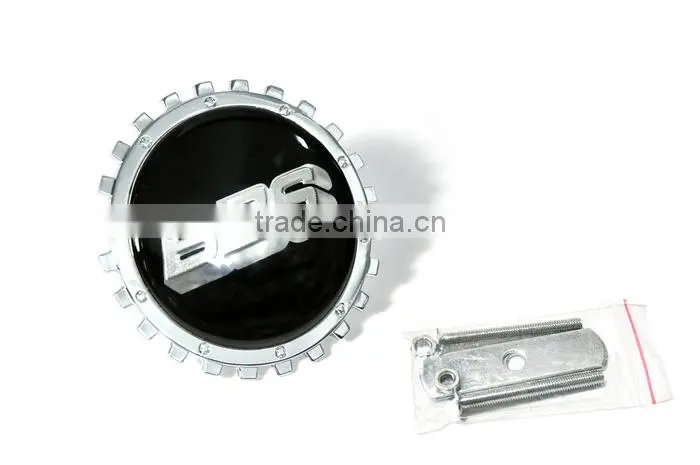 Extraordinary Exquisite Carbon Fiber Creative Silver BBS Grill Logo